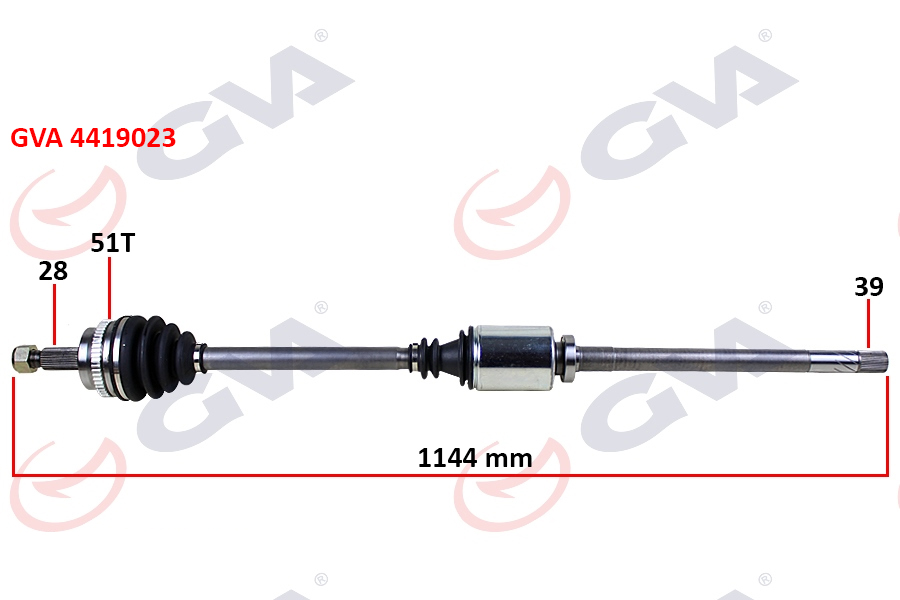 KOMPLE AKS SAĞ MASTER 2 2.5 DCİ (98-10) ABS'Lİ (51 - GVA - OEM 8200499895
