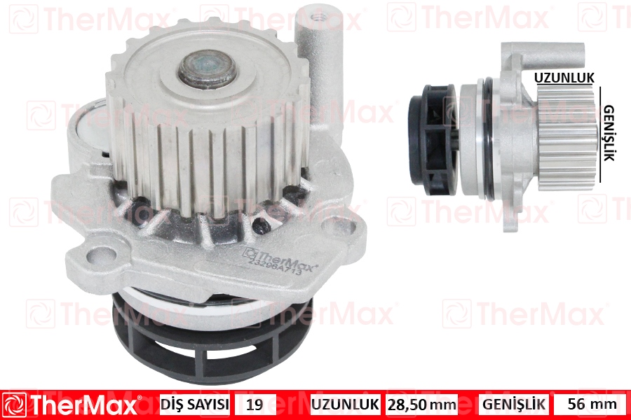 DEVİRDAİM GOLF IV-BORA-OCTAVIA-LEON-CORDOBA-A3 (98-04) 1.9 TDI AGR-ALH - THERMAX - OEM 038121011A