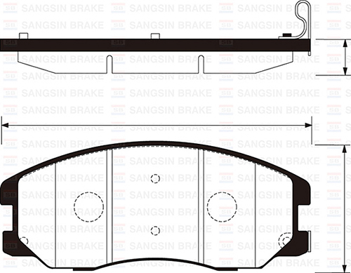 ÖN FREN BALATA CHEVROLET CAPTIVA 2.0L 2.4L 06-> - SANGSIN - OEM 22850989