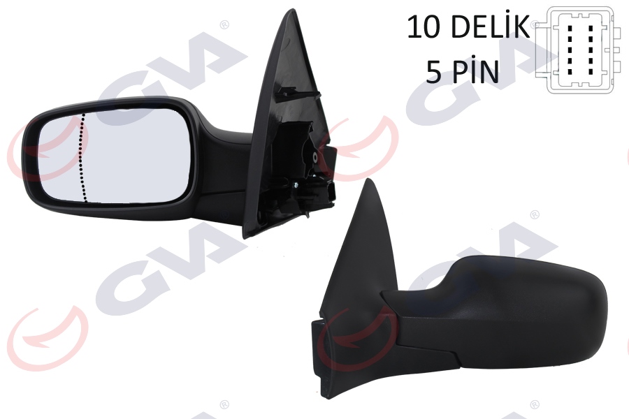 DIŞ DİKİZ AYNASI SOL MEGANE 02> ELEKTRİKLİ+ISIT - GVA - OEM 7701068373