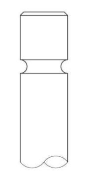SUBAP EMME+EGZOZ TEMPRA-UNO-SLX 1.6 8V (0.50) (IN-4/EX-4) - GUNES - OEM 7617500