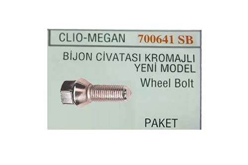BİJON CIVATASI Y.M. CLIO-MGN (DELİKLİ PULLU) (KROMAJLI) - SES - OEM 402222121R