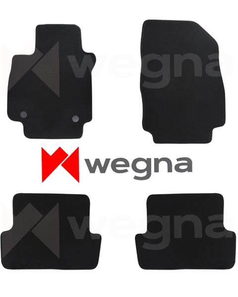 HALI PASPAS SİYAH RENAULT CLIO 4 2013-2019 - WEGNA - OEM PASPAS