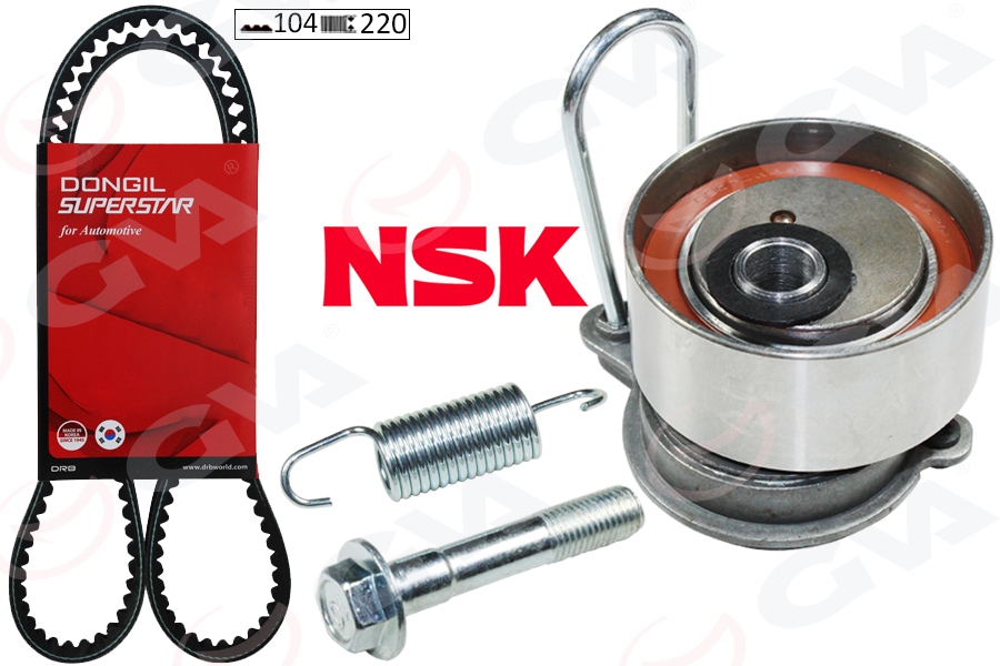 TRİGER KAYIŞ SETİ (EKSANTRİK SETİ) HONDA CIVIC 1.4L D14Z6 1.6L D16V1 D16W7 VTEC EP ES EU 01-05 (1 KAYIŞ + 1 RULMAN + 1 YAY) - GVA - OEM 14400PLM014