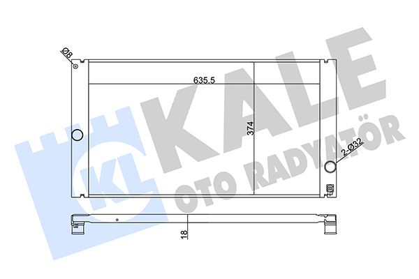 SU RADYATÖRÜ VOLVO C30/C70/S40/V50 06> 2.4 D3 D - KALE - OEM 8603528