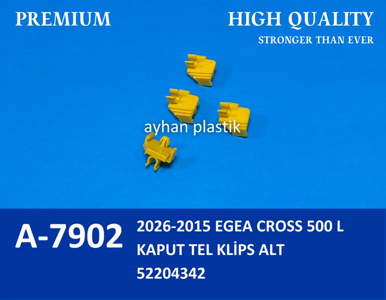KAPUT TEL TUTUCU ALT FIAT EGEA 16> EGEA CROS 21> 500 L 22> Y.M - AYHAN - OEM 52204342