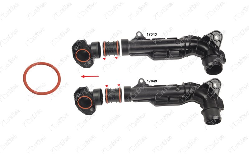 TURBO HAVA HORTUM CONTASI CORSA F-ASTRA L-MOKKA-COMBO E-CRANDLAND-CROSSLAND-VIVARO C-PARTNER- BERLINGO-RIFTER-EXPERT-P208-P301-P308-P508-P2008-P3008-P5008-C3-C4-C5-DS3-PROACE CITY 1.5 HDI - NIFEA - OEM 9810958280