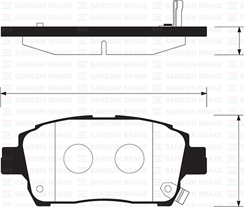 ÖN FREN BALATA TOYOTA YARIS 1.3L 2NZ-FE NCP10 japon üretim 99-02 / 1,0L 1SZFE SCP10 (Arkalar disk tipi ise) 03-05 (abs`li araçlar için) - SANGSIN - OEM 0446517101