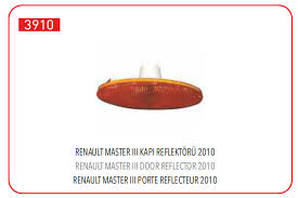 ÇAMURLUK SİNYALİ RENAULT MASTER III 10> OPEL MOVANO B 10> (KAPI REFLEKTÖRÜ) - PLEKSAN - OEM 261B00001R