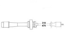 BUJİ KABLOSU MITSUBISHI CARISMA 1,6L 4G92 DA1A 95- - HELLUX - OEM MD334043