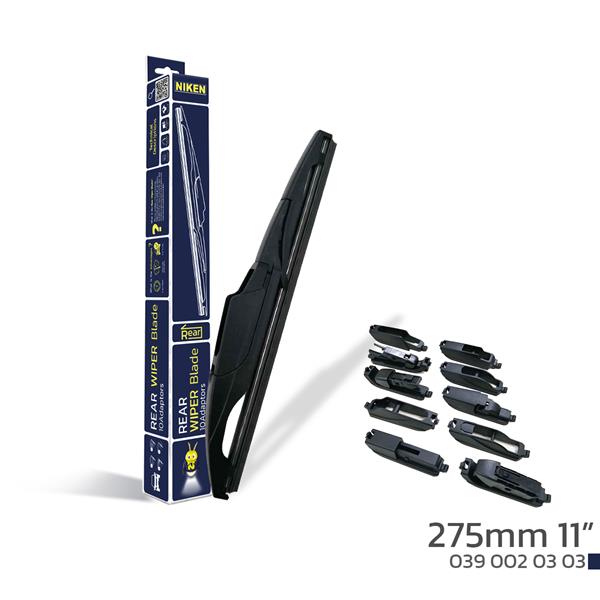 NIKEN 275mm 11" 10 APARATLI ARKA SİLECEK SÜPÜRGESİ - NIKEN - OEM UNIVERSAL