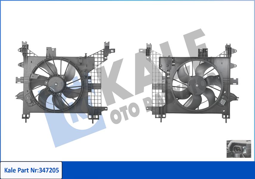 FAN MOTORU LOGAN - DUSTER - KALE RADYATOR - OEM 8200880555