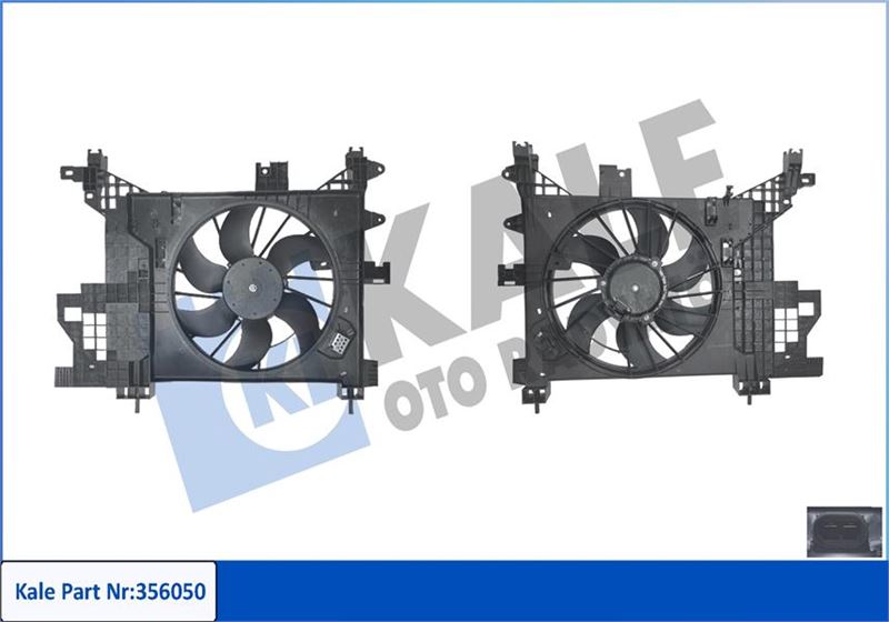 FAN GRUBU DACIA DUSTER 1.5DCI 10<18(250W 2300RPM 12V)DAVLUMBAZLI FAN MOTORU - KALE - OEM 214819914R