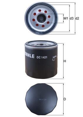YAG FILTRESI ASTRA K 16> B10XFL D10XFL B14XE B1 - MAHLE - OEM 650237