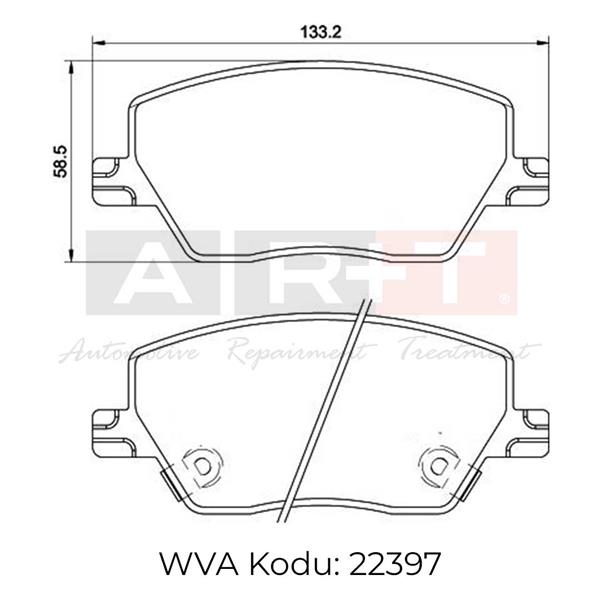 ON BALATA FIAT EGEA 16> 1.0 1.3 MTJ 1.4 1.6 1.6 - ART - OEM 77367910