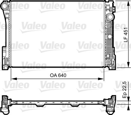 MOTOR SU RADYATORU MERCEDES W204 S204 C204 W212 S2 - VALEO - OEM A2045002203