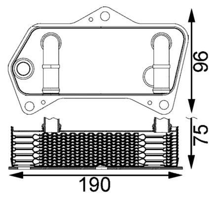 YAG SOGUTUCU AUDI A3 VOLKSWAGEN GOLF V VI JETTA III 20 TDI 14 TSI CAXA 6 VITES SANZ SOTUCU (ENo:8MO376797181) - MAHLE BEHR - OEM 02E409061B
