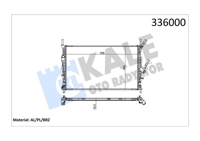 MOTOR SU RADYATORU TRANSIT TUORNEO CUSTOM V362 V363 2.2TDCI 100PS 125PS 135PS 140PS 155PS 12 > - KALE - OEM BK218005CC