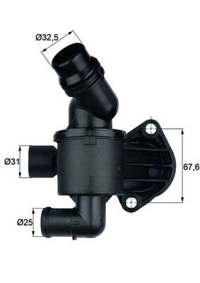 TERMOSTAT ( 87° ) A4-A5-A6-Q5-CRAFTER 2.0TDI - MAHLE - OEM 03L121111N