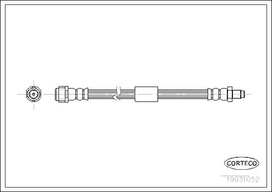 FREN HORTUMU ARKA MERCEDES ML-CLASS W163 98>05 - CORTECO - OEM A1634200748