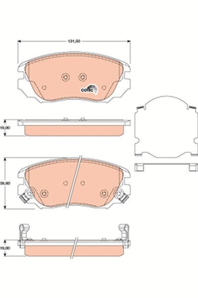 ÖN FREN BALATASI INSIGNIA A 08>17 MALIBU 12> - TRW - OEM 95514525