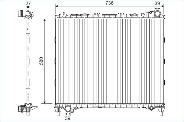 MOTOR SU RADYATORU LAND ROVER RANGE ROVER L405 L49 - VALEO - OEM LR034553