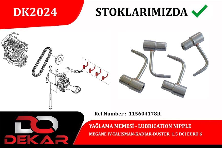 YAGLAMA MEME TAKIMI DACIA YENI SANDERO - RENAULT - OEM 115604178R