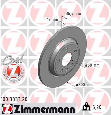 ARKA FREN AYNASI A4-A5 1.8-2.0 07=> A6 1.8-2.0 11=> A7 2.0-2.8 11=> Q5 2.0 09=> 986479382-DF4848 - ZIMMERMANN - OEM 8K0615601B