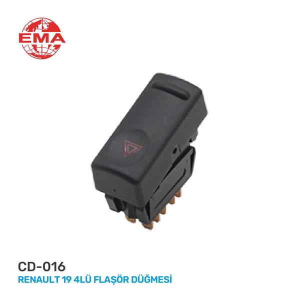 DÖRTLÜ FLAŞÖR ANAHTARI R19 - EMA - OEM 7700817335