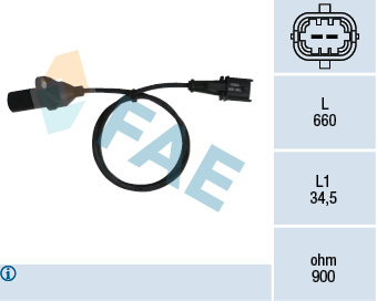KRANK MILI DEVIR SENSORU PALIO-PUNTO-ALEBA-STILO 1.2 16V - FAE - OEM 55187332