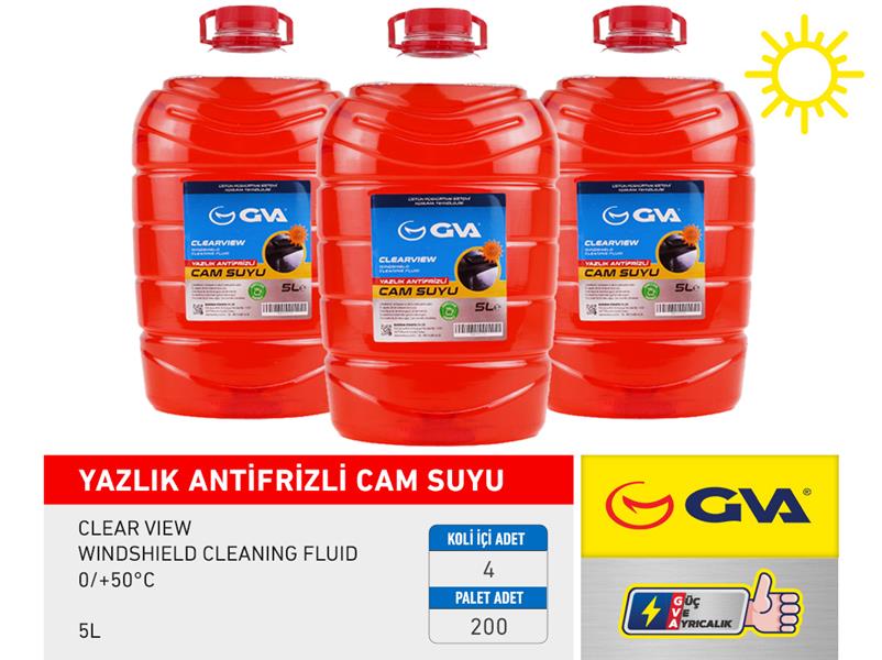 CAM SUYU 5 LT YAZLIK (ANTİFRİZLİ 0/+50C) - GVA