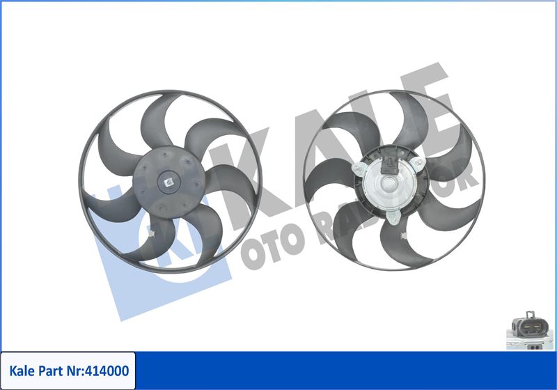 FAN MOTORU ( OPEL ) ASTRA F 1.6 1.8 2.0 VECTRA A 1.8 ( CHEVROLET ) - KALE RADYATOR - OEM 90512980