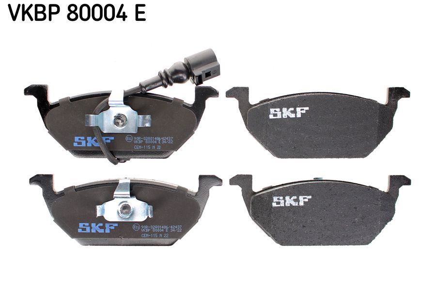 ÖN BALATA FİŞLİ KÜÇÜK GOLF4-GOLF5-JETTA-BORA-POLO- - SKF - OEM 1J0698151G