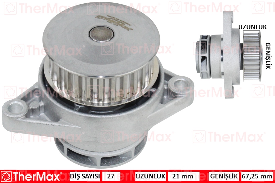 DEVİRDAİM GOLF III-POLO-CORDOBA-IBIZA 1.6 75 HP (98-02) (AEE-AEX-ALM) (T) - THERMAX - OEM 030121005N