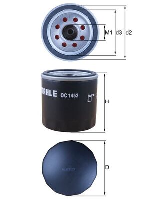 YAĞ FİLTRESİ FOCUS IV 17> KUGA III 19> 2.0 ECOBLUE - MAHLE - OEM 2279222