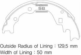 ARKA KAMPANA PABUÇ BALATA KIA BESTA 2.2L R2 92-98 - SANGSIN - OEM 0K72A2638Z