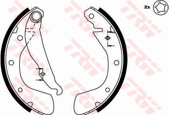 ARKA PABUÇ BALATA CORSA B (3.93-9.00) CORSA C (00- - TRW - OEM 1605952