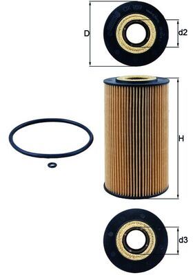 YAG FILTRESI MERCEDES OM628 W211 W463 W163 W220 - MAHLE - OEM A6281800009