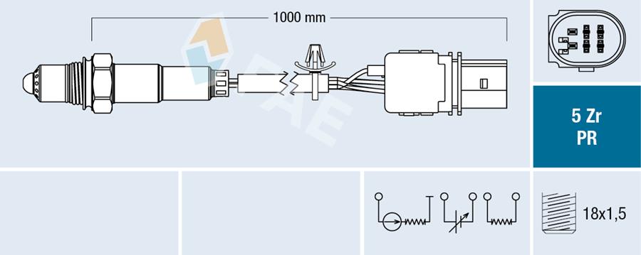 OKSIJEN SENSORU ASTRA H  Z13DTH - FAE - OEM 93185159