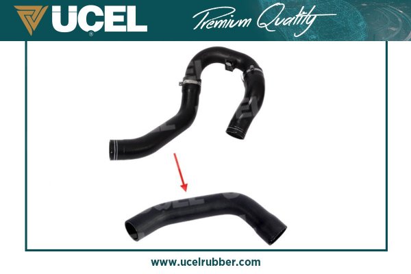 TURBO ÇIKIŞ HORTUM (BÜYÜK DİRSEK BORUSUZ) FIAT DOBLO III 15>23 1.3D MULTIJET - UCEL - OEM 519017520