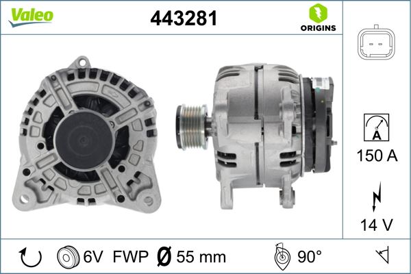 ALTERNATOR KASNAGI RULMANLI- RENAULT 15 DCI - VALEO - OEM 8200992211