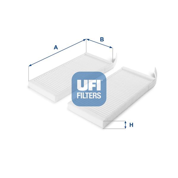 POLEN FİLTRESİ (2 PARÇA) MASTER III 10>MASTER I - UFI - OEM 8201676037