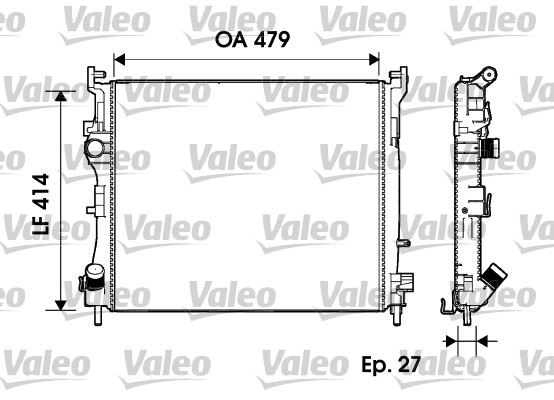 RADYATOR CLIO II 1.5 DCI 01-12 - VALEO - OEM 7711497455