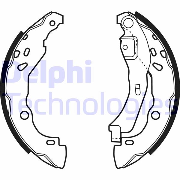 ARKA FREN PABUÇ BALATASI RENAULT CLIO II 98> CL - DELPHI - OEM 440609415R