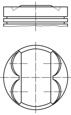 PISTON 86.40 mm (+ 0.40) FIAT MAREA BRAVA PALIO ALBEA 1.6 16V 95- 182A4/A6 178B3 - MAHLE MOTOR - OEM 5896110