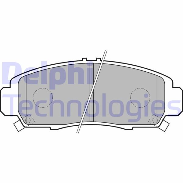 ÖN FREN BALATA HONDA CIVIC 1.6L R16A2 R16B2 VTEC sedan (FD6 FB7 kasa) 06-16 / 1.8L R18A2 (FD7 kasa) 06-12 - DELPHI - OEM 45022SNBE00