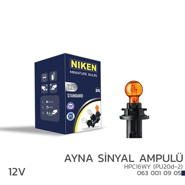 NIKEN 12V HPC16WY AYNA SNYL AMP (PU20d-2)AMBER 10 - NIKEN - OEM UNIVERSAL