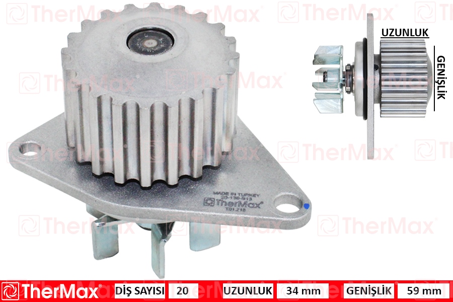 DEVİRDAİM P106 I-II-206-PARTNER-BERLINGO-C15-SAXO- - THERMAX - OEM 1207.18
