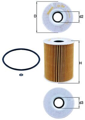 YAG FILTRESI MERCEDES OM629 W211 W164 X164 W221 - MAHLE - OEM A6291800109