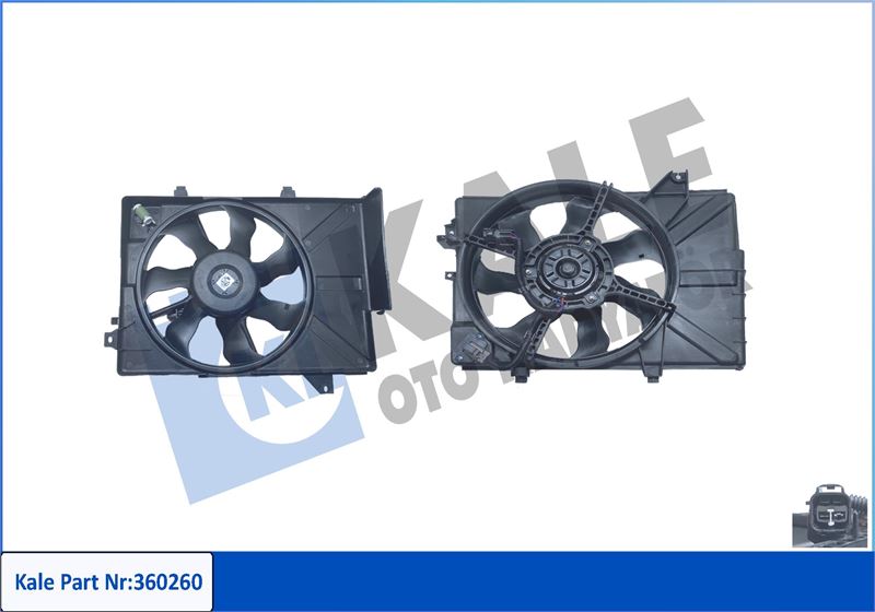 FAN GRUBU HYUNDAI GETZ 1.4i 05-10 -(12V) - KALE - OEM 253801C350